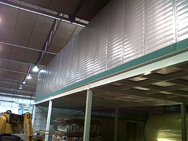 Cerramiento fachada cubierta para horno